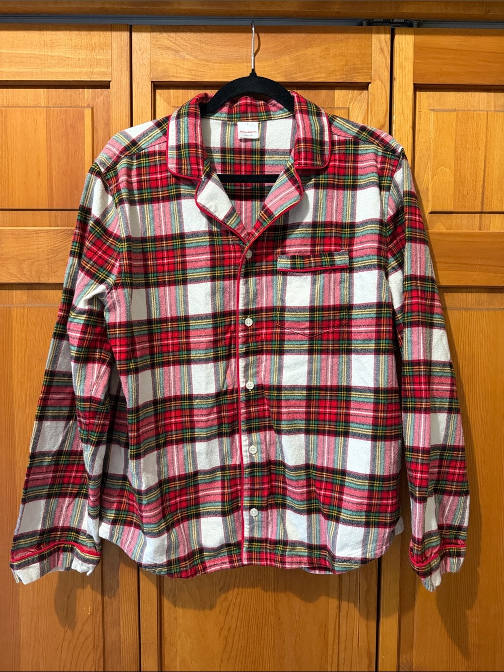 Hanna Andersson Adult Holiday Flannel Pajama Top
